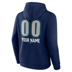 Seattle Mariners Personalized Name & Number Fastball Pullover Hoodie - Navy Hoodies