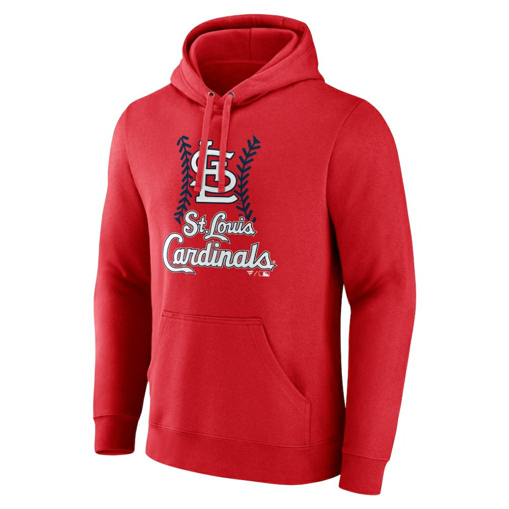 St. Louis Cardinals Personalized Name & Number Fastball Pullover Hoodie - Red Hoodies
