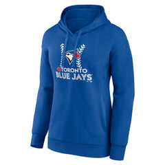 Toronto Blue Jays Women's Personalized Name & Number Fastball Pullover Hoodie - Royal Hoodies