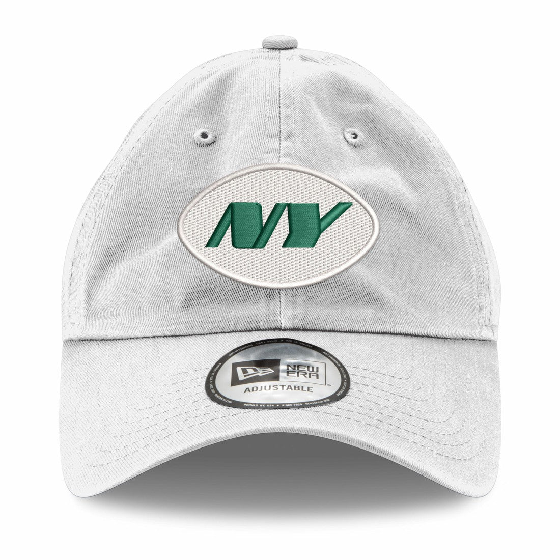 New York Jets New Era Casual Classic Adjustable Hat White