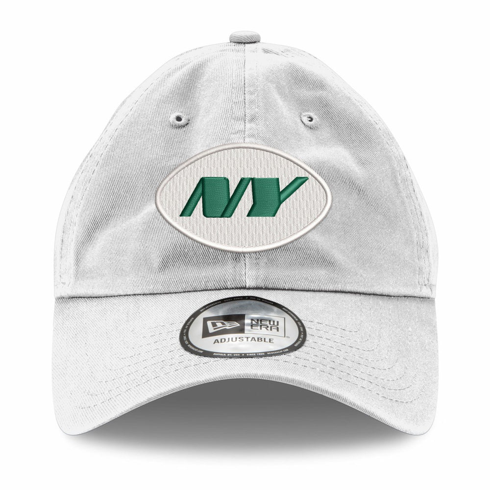 New York Jets New Era Casual Classic Adjustable Hat White