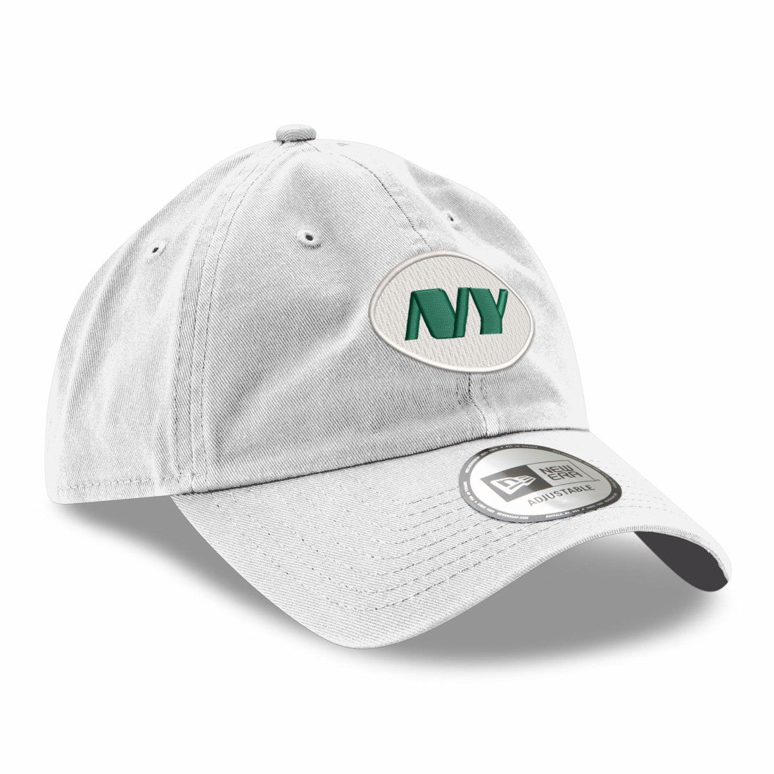 New York Jets New Era Casual Classic Adjustable Hat White