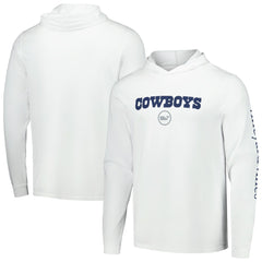Dallas Cowboys Vineyard Vines Whale Dot Hoodie Long Sleeve T-Shirt White