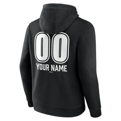 New York Yankees Personalized Name & Number Fastball Pullover Hoodie - Black Hoodies