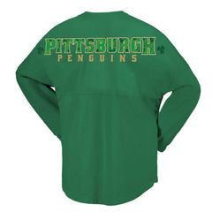 NHL Pittsburgh Penguins Fanatics Women's St. Patrick's Day Spirit Jersey T-Shirt - Kelly Green