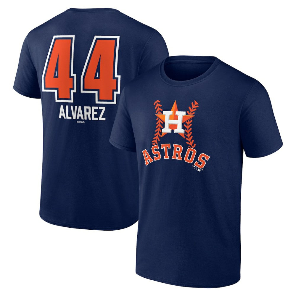 Yordan Alvarez Houston Astros Fastball Player Name & Number T-Shirt - Navy T-shirts