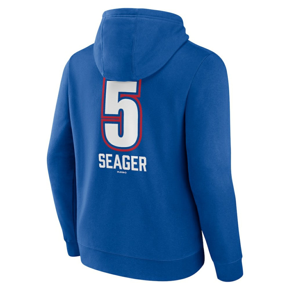 Corey Seager Texas Rangers Fastball Player Name & Number Pullover Hoodie - Royal Hoodies