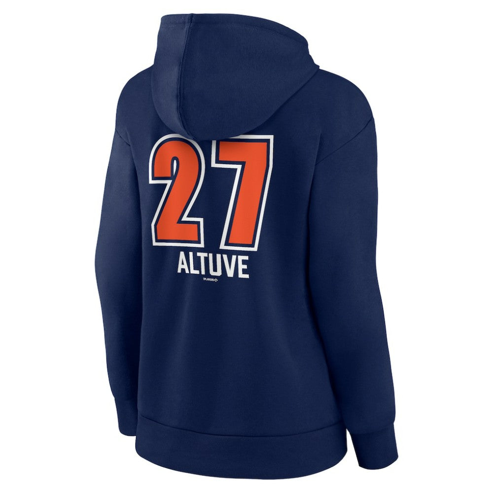 Jose Altuve Houston Astros Women's Fastball Player Name & Number Pullover Hoodie - Navy Hoodies
