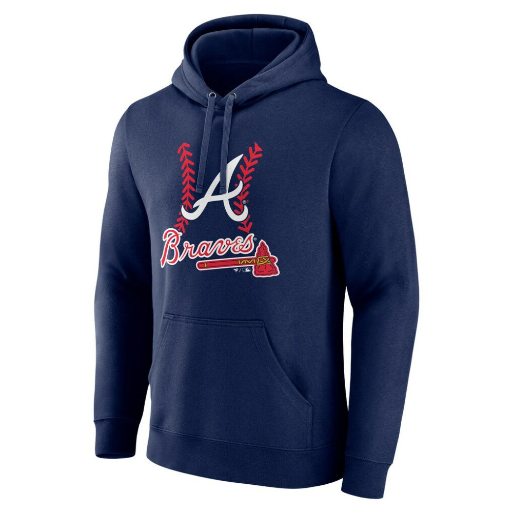 Matt Olson Atlanta Braves Fastball Player Name & Number Pullover Hoodie - Navy Hoodies
