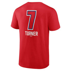 Trea Turner Philadelphia Phillies Fastball Player Name & Number T-Shirt - Red T-shirts