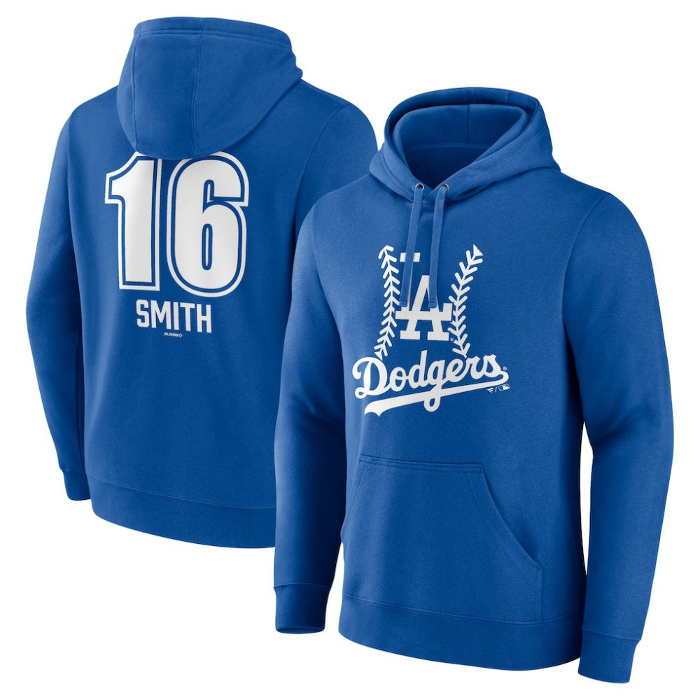 Will Smith Los Angeles Dodgers Fastball Player Name & Number Pullover Hoodie - Royal Hoodies