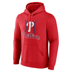 J.T. Realmuto Philadelphia Phillies Fastball Player Name & Number Pullover Hoodie - Red Hoodies