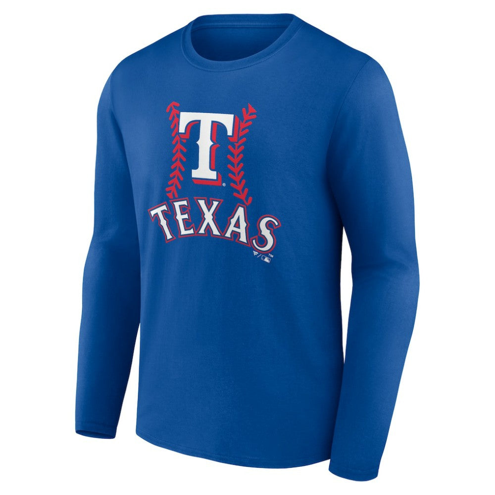 Josh Jung Texas Rangers Fastball Player Name & Number Long Sleeve T-Shirt - Royal T-shirts