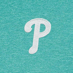Philadelphia Phillies Antigua Hunk Quarter-Zip Top - Heather Aqua Tops