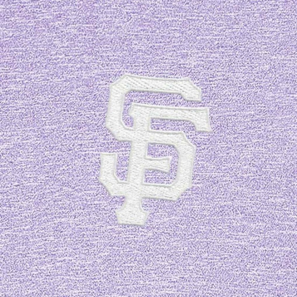 San Francisco Giants Antigua Hunk Quarter-Zip Top - Lavender Tops