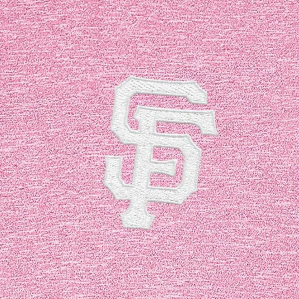 San Francisco Giants Antigua Hunk Quarter-Zip Top - Pink Tops