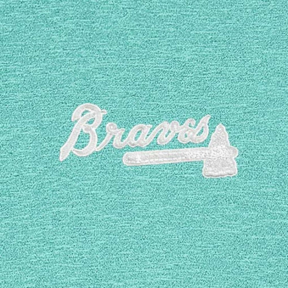 Atlanta Braves Antigua Hunk Quarter-Zip Top - Mint Tops