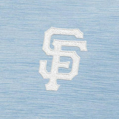 San Francisco Giants Antigua Bright Quarter-Zip Pullover Top - Light Blue Pullover