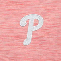Philadelphia Phillies Antigua Bright Quarter-Zip Pullover Top - Coral Pullover