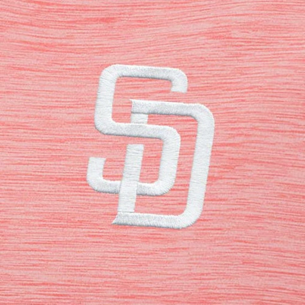 San Diego Padres Antigua Bright Quarter-Zip Pullover Top - Coral Pullover