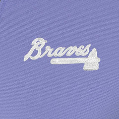 Atlanta Braves Antigua Women's Finish Quarter-Zip Pullover Top - Purple Pullover