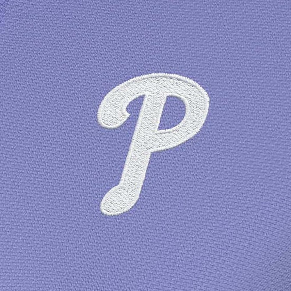 Philadelphia Phillies Antigua Women's Finish Quarter-Zip Pullover Top - Purple Pullover