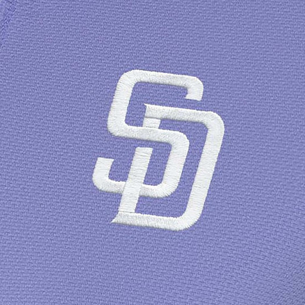 San Diego Padres Antigua Women's Finish Quarter-Zip Pullover Top - Purple Pullover
