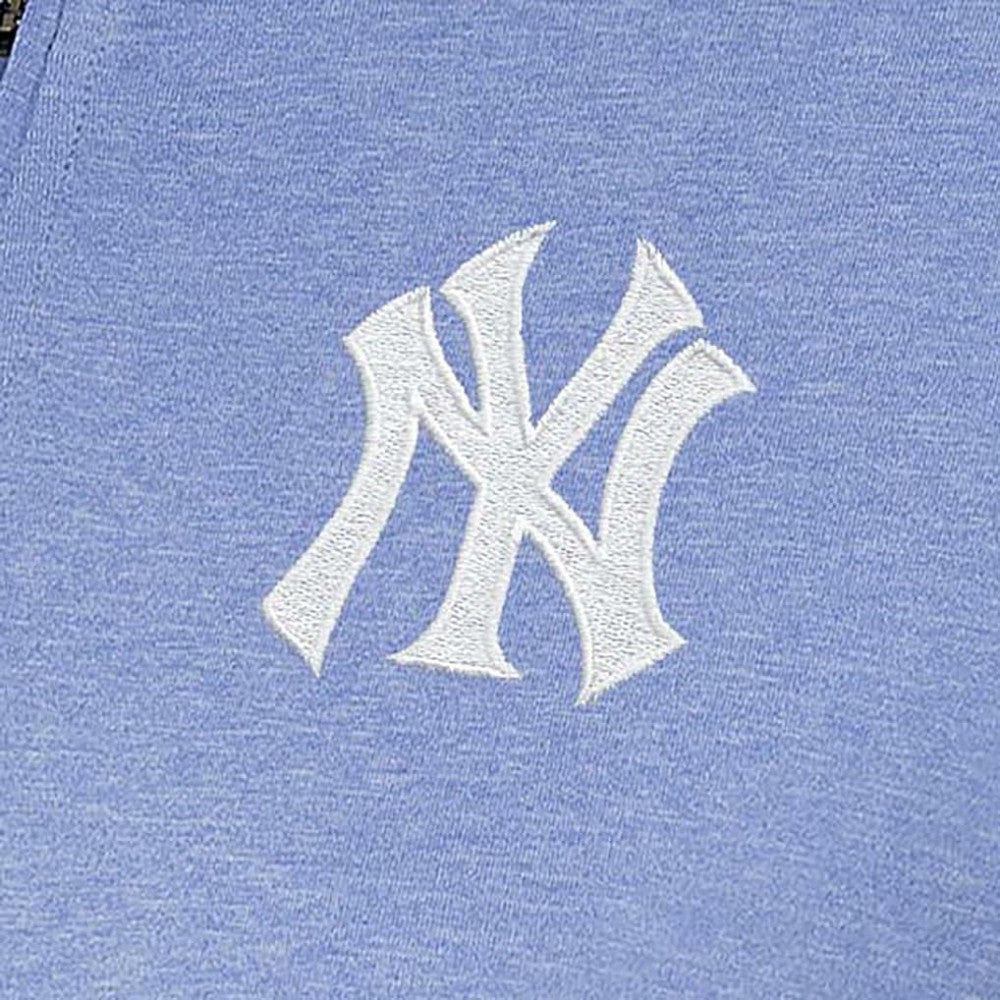 New York Yankees Antigua Women's Mentor Quarter-Zip Pullover Top - Lavender Pullover