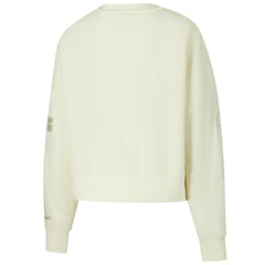 Cleveland Browns Pro Standard Triple Tonal Cropped Fleece Pullover Sweatshirt Cream
