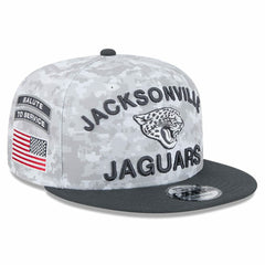 Jacksonville Jaguars New Era 2024 Salute To Service 9FIFTY Snapback Hat White/Graphite