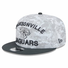 Jacksonville Jaguars New Era 2024 Salute To Service 9FIFTY Snapback Hat White/Graphite