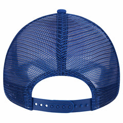 Atlanta Braves New Era Checkered Flag A-Frame Trucker 9FORTY Adjustable Hat - White/Royal Hats