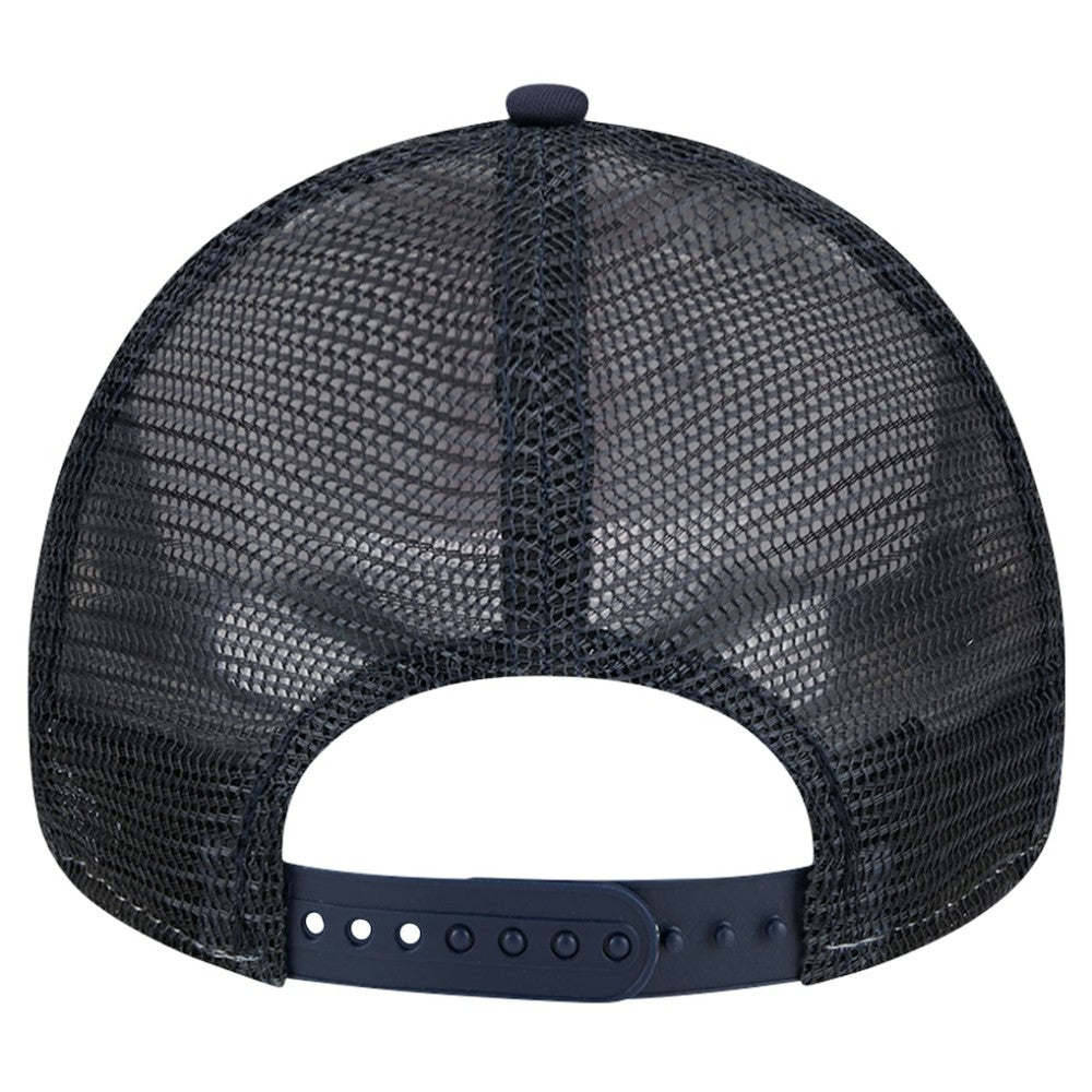 Boston Red Sox New Era Checkered Flag A-Frame Trucker 9FORTY Adjustable Hat - White/Navy Hats