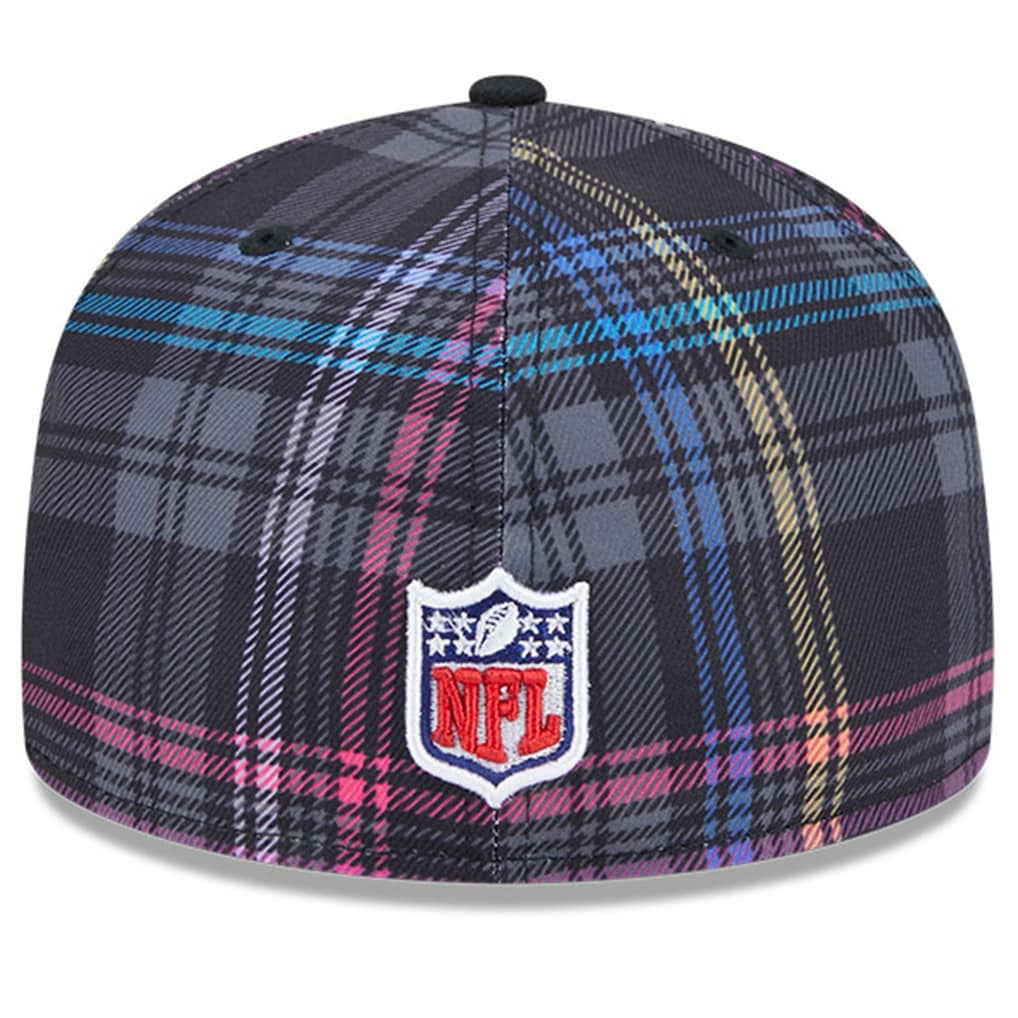 Jacksonville Jaguars New Era 2024 NFL Crucial Catch Plaid 59FIFTY Fitted Hat Black