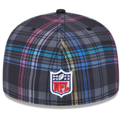 New York Jets New Era 2024 NFL Crucial Catch Plaid 59FIFTY Fitted Hat Black