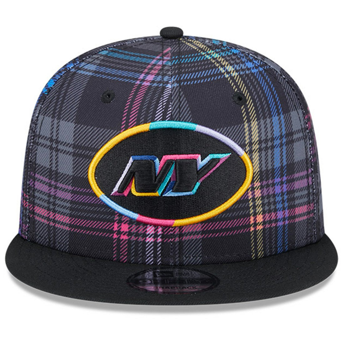 New York Jets New Era 2024 NFL Crucial Catch Plaid 9FIFTY Snapback Hat Black
