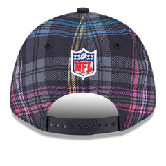 Jacksonville Jaguars New Era 2024 NFL Crucial Catch Plaid 9FORTY Adjustable Hat Black
