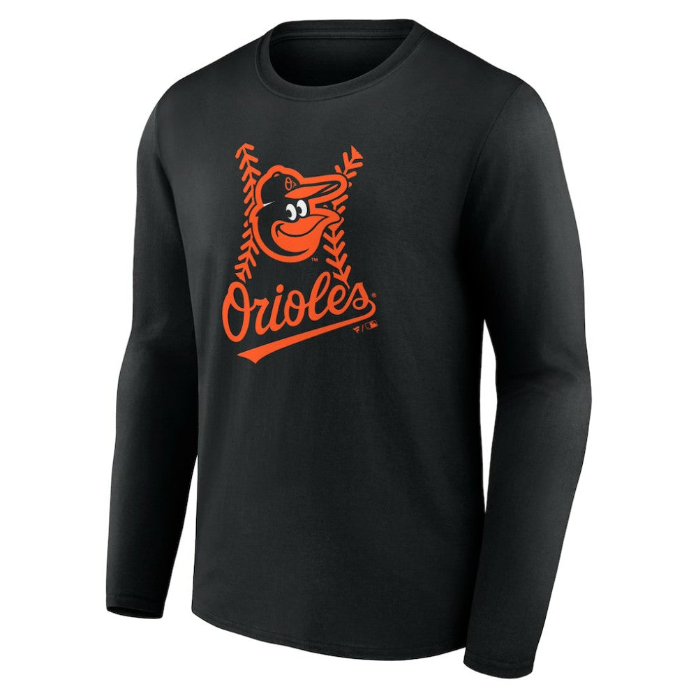 Gunnar Henderson Baltimore Orioles Fastball Player Name & Number Long Sleeve T-Shirt - Black T-shirts