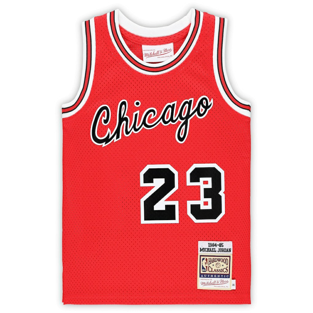 Michael Jordan Chicago Bulls Preschool Hardwood Classics 1984/85 Authentic Swingman Jersey Red