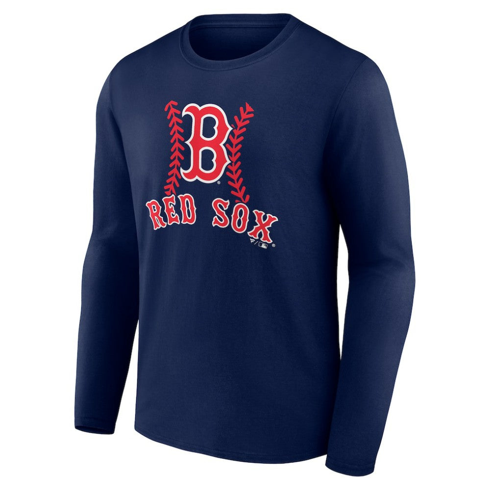 Masataka Yoshida Boston Red Sox Fastball Player Name & Number Long Sleeve T-Shirt - Navy T-shirts