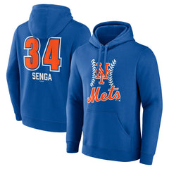 Kodai Senga New York Mets Fastball Player Name & Number Pullover Hoodie - Royal Hoodies