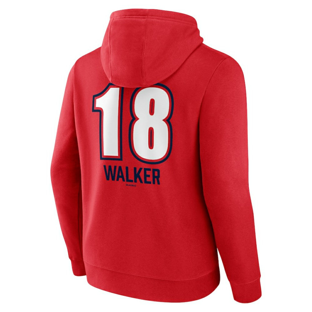 Jordan Walker St. Louis Cardinals Fastball Player Name & Number Pullover Hoodie - Red Hoodies