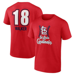 Jordan Walker St. Louis Cardinals Fastball Player Name & Number T-Shirt - Red T-shirts