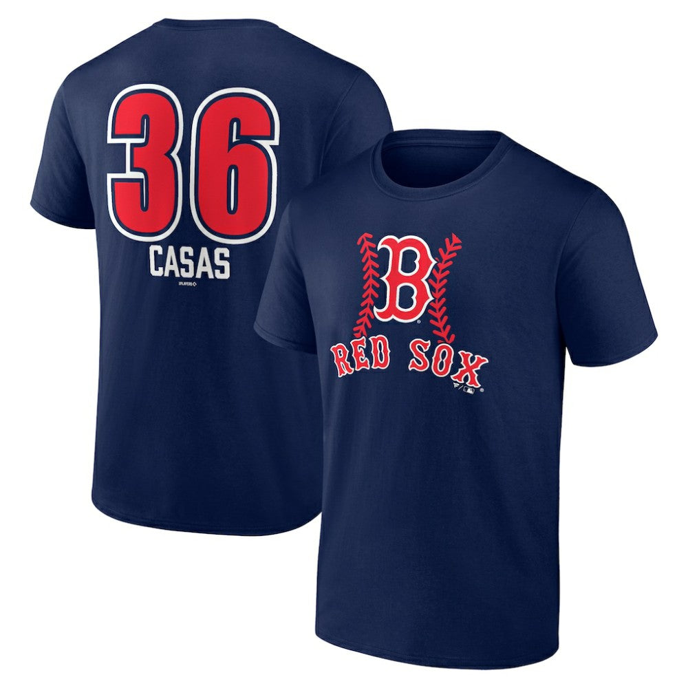 Triston Casas Boston Red Sox Fastball Player Name & Number T-Shirt - Navy T-shirts