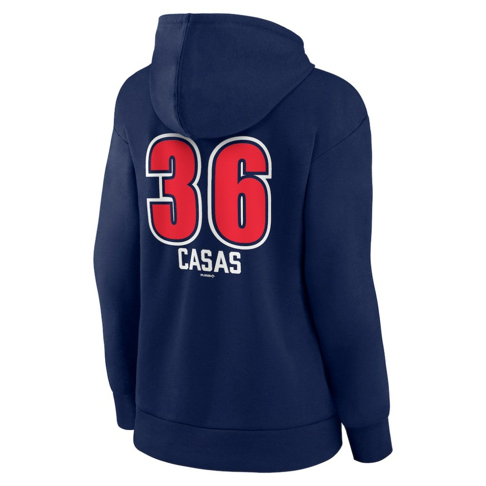 Triston Casas Boston Red Sox Women's Fastball Player Name & Number Pullover Hoodie - Navy Hoodies