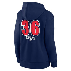 Triston Casas Boston Red Sox Women's Fastball Player Name & Number Pullover Hoodie - Navy Hoodies