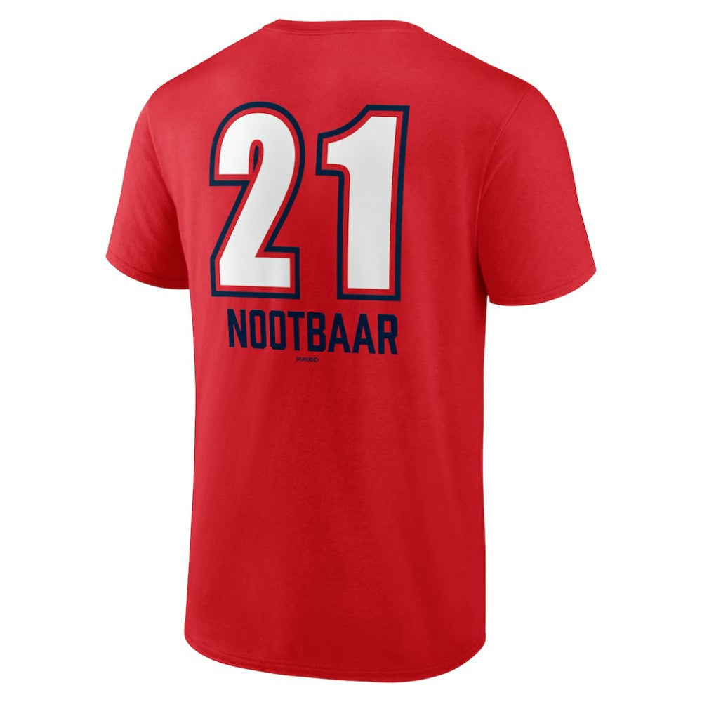 Lars Nootbaar St. Louis Cardinals Fastball Player Name & Number T-Shirt - Red T-shirts