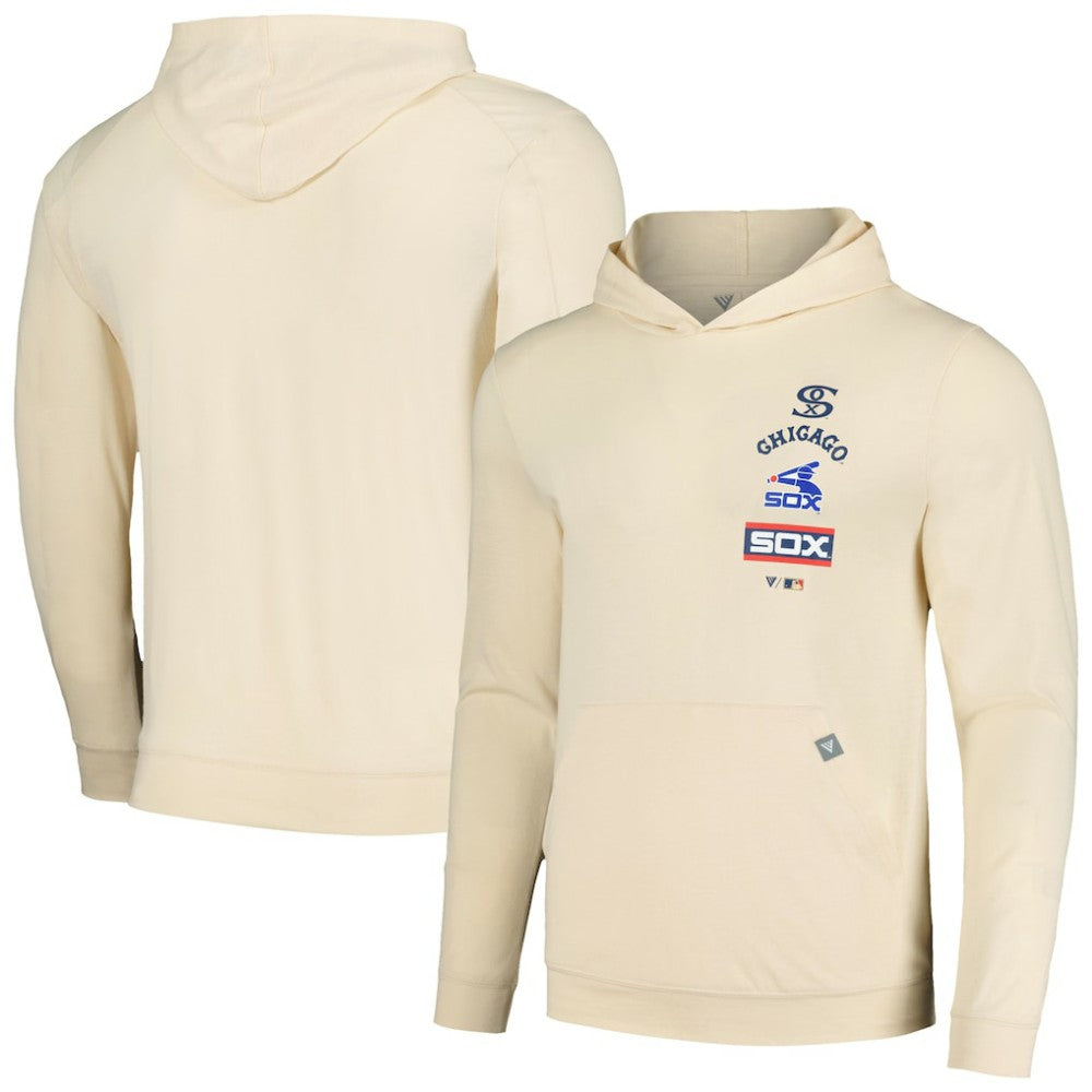 Chicago White Sox Levelwear Base Line Pullover Hoodie - Cream Hoodies