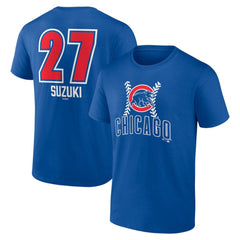 Seiya Suzuki Chicago Cubs Fastball Player Name & Number T-Shirt - Royal T-shirts