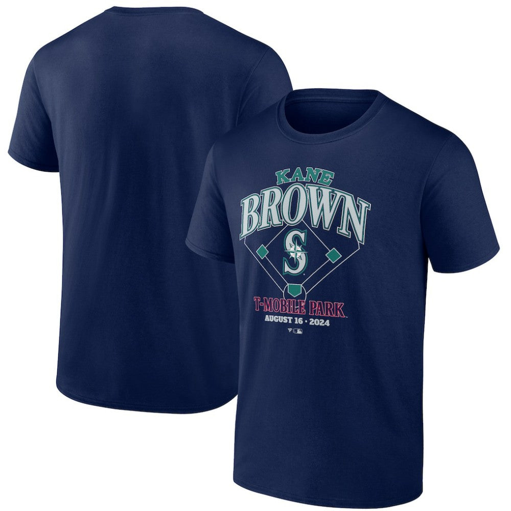 Kane Brown x Seattle Mariners Fanatics T-Shirt - Navy T-shirts